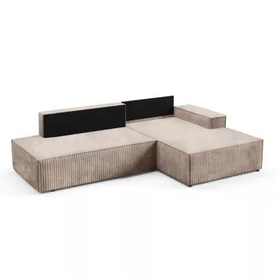 Rohová sedačka s úložným prostorem WINDSOR 1 - béžová, pravý roh