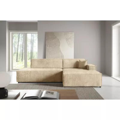 Rohová sedačka s úložným prostorem WINDSOR 1 - ecru 2, pravý roh