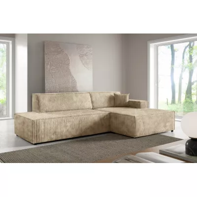 Rohová sedačka s úložným prostorem WINDSOR 1 - ecru 2, pravý roh