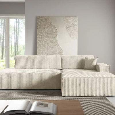 Rohová sedačka s úložným prostorem WINDSOR 1 - ecru 1, pravý roh