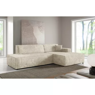 Rohová sedačka s úložným prostorem WINDSOR 1 - ecru 1, pravý roh