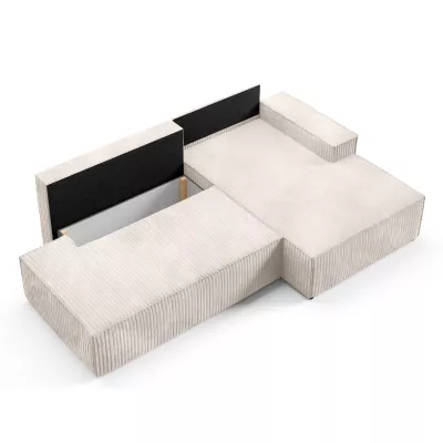 Rohová sedačka s úložným prostorem WINDSOR 1 - smetanová, pravý roh