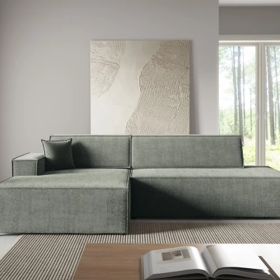 Rohová sedačka s úložným prostorem WINDSOR 1 - světlá šedá, levý roh