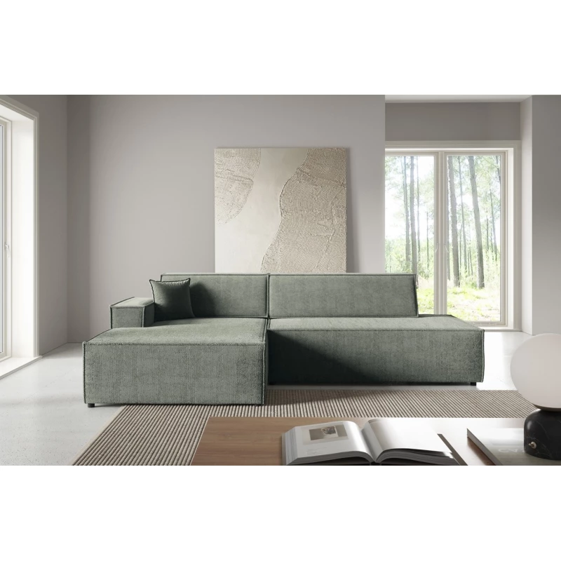 Rohová sedačka s úložným prostorem WINDSOR 1 - světlá šedá, levý roh