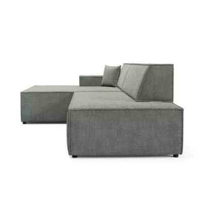 Rohová sedačka s úložným prostorem WINDSOR 1 - světlá šedá, levý roh