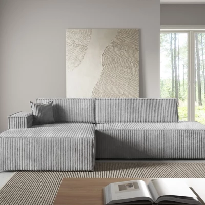 Rohová sedačka s úložným prostorem WINDSOR 1 - popelavá, levý roh