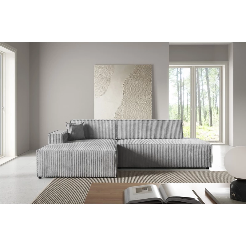 Rohová sedačka s úložným prostorem WINDSOR 1 - popelavá, levý roh