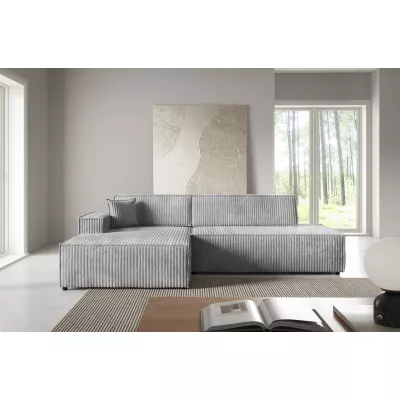 Rohová sedačka s úložným prostorem WINDSOR 1 - popelavá, levý roh