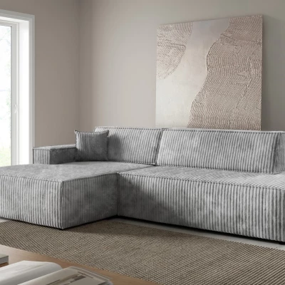 Rohová sedačka s úložným prostorem WINDSOR 1 - popelavá, levý roh