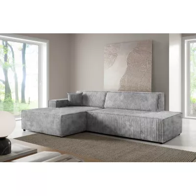 Rohová sedačka s úložným prostorem WINDSOR 1 - popelavá, levý roh