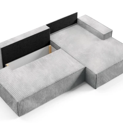 Rohová sedačka s úložným prostorem WINDSOR 1 - popelavá, levý roh