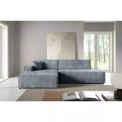 Rohová sedačka s úložným prostorem WINDSOR 1 - tmavá popelavá, levý roh