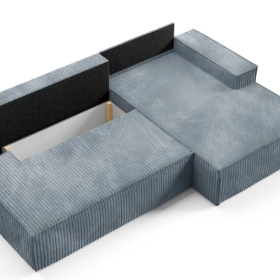 Rohová sedačka s úložným prostorem WINDSOR 1 - tmavá popelavá, levý roh