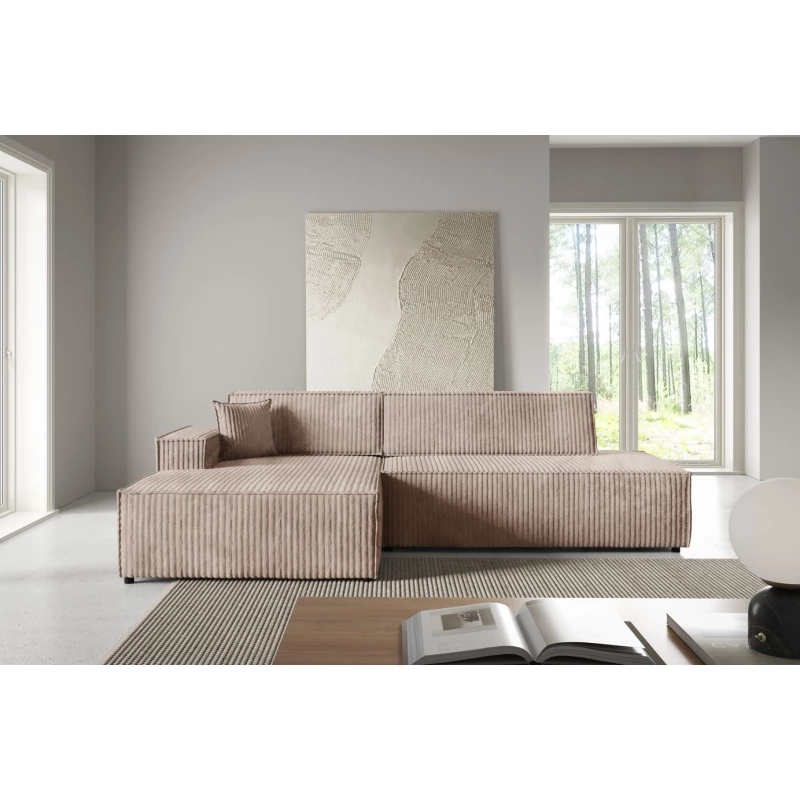 Rohová sedačka s úložným prostorem WINDSOR 1 - béžová, levý roh