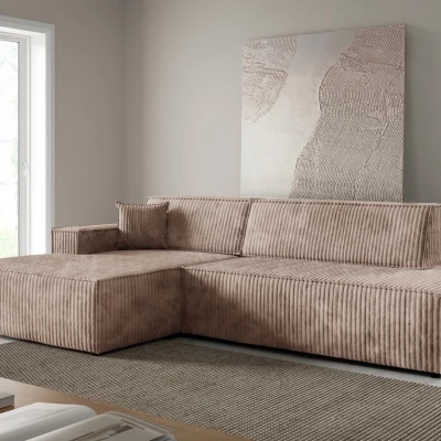 Rohová sedačka s úložným prostorem WINDSOR 1 - béžová, levý roh