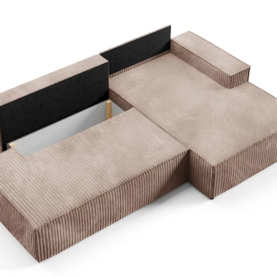 Rohová sedačka s úložným prostorem WINDSOR 1 - béžová, levý roh