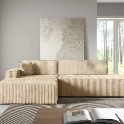 Rohová sedačka s úložným prostorem WINDSOR 1 - ecru 2, levý roh