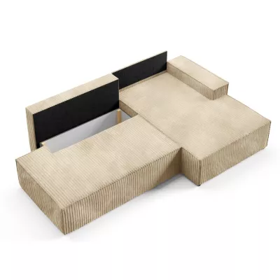 Rohová sedačka s úložným prostorem WINDSOR 1 - ecru 2, levý roh