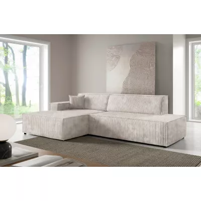 Rohová sedačka s úložným prostorem WINDSOR 1 - smetanová, levý roh