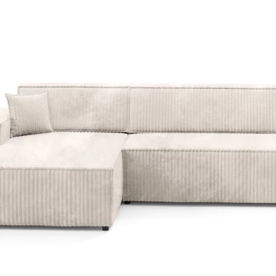 Rohová sedačka s úložným prostorem WINDSOR 1 - smetanová, levý roh