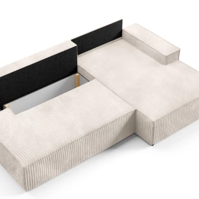 Rohová sedačka s úložným prostorem WINDSOR 1 - smetanová, levý roh