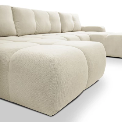 Rozkládací sedací souprava do U TRURO 2 - světlá béžová