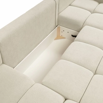 Rozkládací sedací souprava do U TRURO 2 - světlá béžová