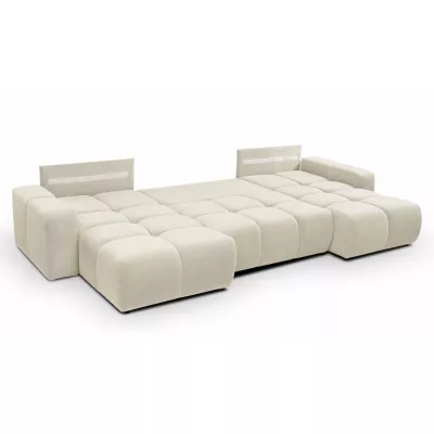 Rozkládací sedací souprava do U TRURO 2 - světlá béžová