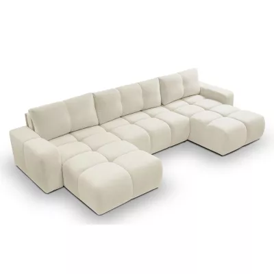 Rozkládací sedací souprava do U TRURO 2 - světlá béžová