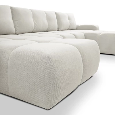 Rozkládací sedací souprava do U TRURO 2 - smetanová