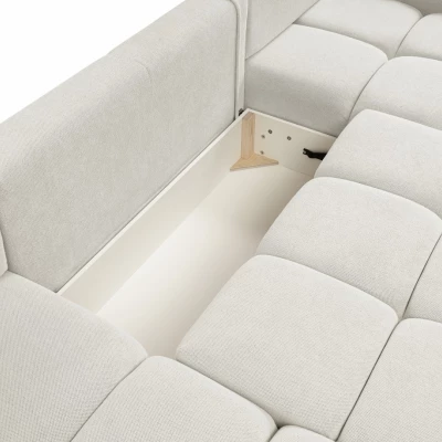 Rozkládací sedací souprava do U TRURO 2 - smetanová