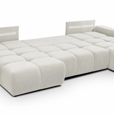 Rozkládací sedací souprava do U TRURO 2 - smetanová