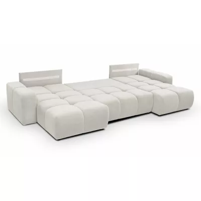 Rozkládací sedací souprava do U TRURO 2 - smetanová