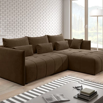 Designová sedací souprava ILONIE - hnědá