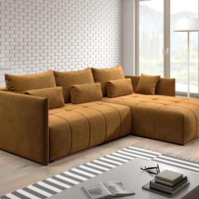 Designová sedací souprava ILONIE - hořčicová