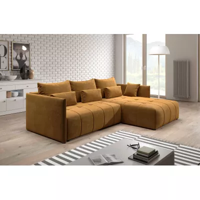 Designová sedací souprava ILONIE - hořčicová