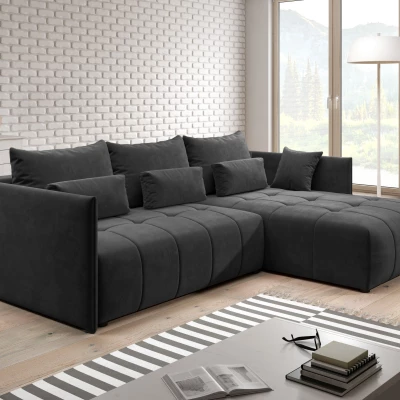 Designová sedací souprava ILONIE - tmavě šedá