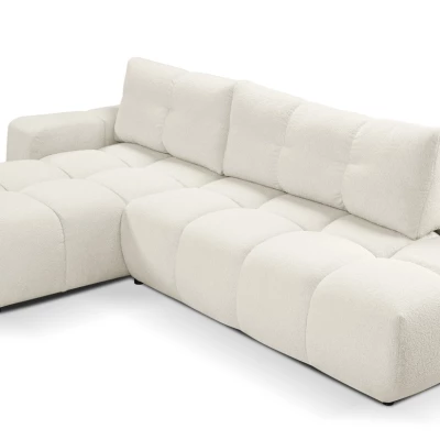 Rozkládací sedačka s úložným prostorem TRURO 1 - krémová 2, levý roh