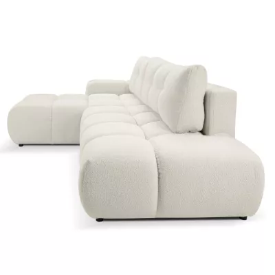 Rozkládací sedačka s úložným prostorem TRURO 1 - krémová 2, levý roh