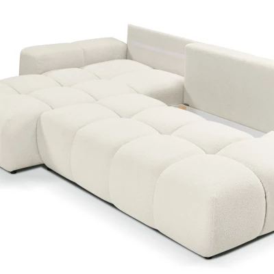 Rozkládací sedačka s úložným prostorem TRURO 1 - krémová 2, levý roh