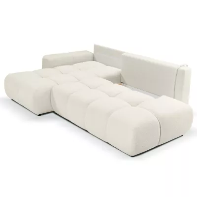 Rozkládací sedačka s úložným prostorem TRURO 1 - krémová 2, levý roh