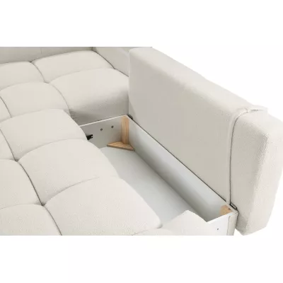 Rozkládací sedačka s úložným prostorem TRURO 1 - krémová 2, levý roh