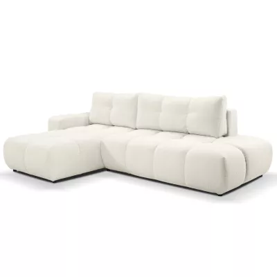 Rozkládací sedačka s úložným prostorem TRURO 1 - krémová 2, levý roh