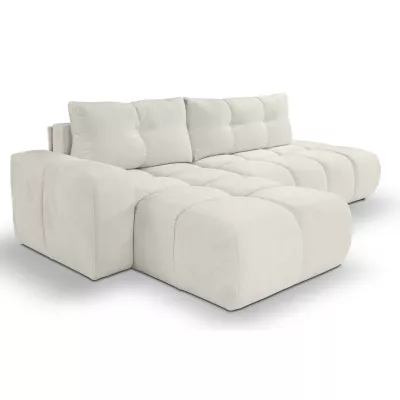 Rozkládací sedačka s úložným prostorem TRURO 1 - světlá béžová 2, levý roh