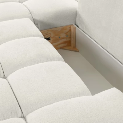 Rozkládací sedačka s úložným prostorem TRURO 1 - světlá béžová 2, levý roh