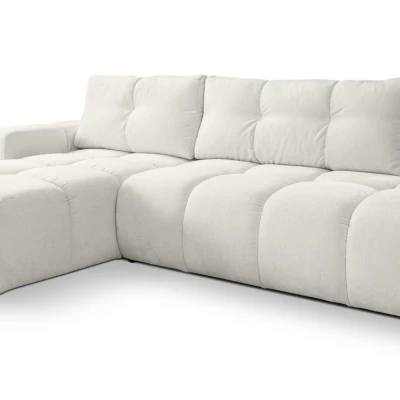 Rozkládací sedačka s úložným prostorem TRURO 1 - světlá béžová 2, levý roh