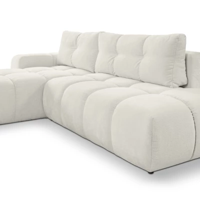 Rozkládací sedačka s úložným prostorem TRURO 1 - světlá béžová 2, levý roh