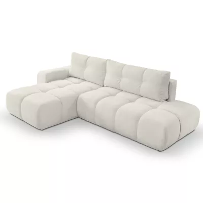 Rozkládací sedačka s úložným prostorem TRURO 1 - světlá béžová 2, levý roh