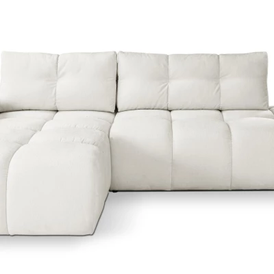 Rozkládací sedačka s úložným prostorem TRURO 1 - krémová 1, levý roh