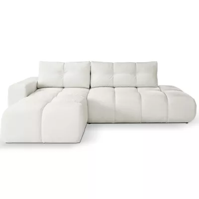 Rozkládací sedačka s úložným prostorem TRURO 1 - krémová 1, levý roh